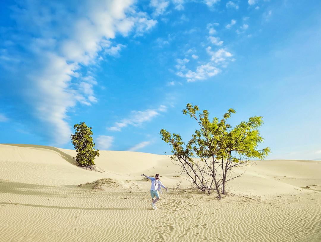 Đồi cát Nam Cương – Tiểu sa mạc nằm ngay gần biển Phan Rang.