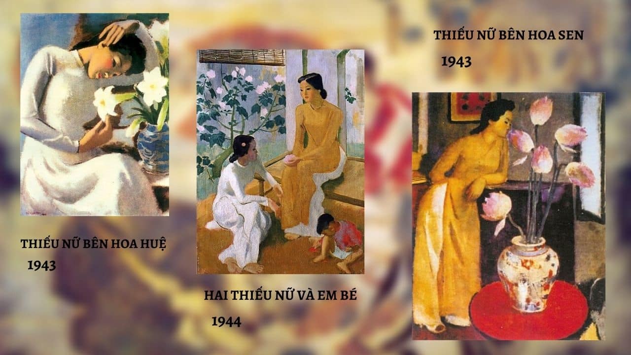Bức tranh “Hai thiếu nữ và em bé” của họa sĩ Tô Ngọc Vân